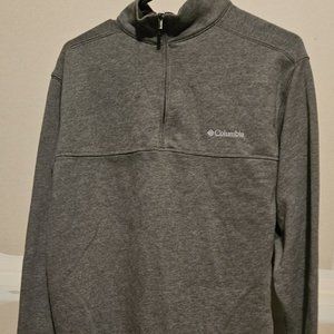 Columbia mens size medium half zip grey sweatshirt